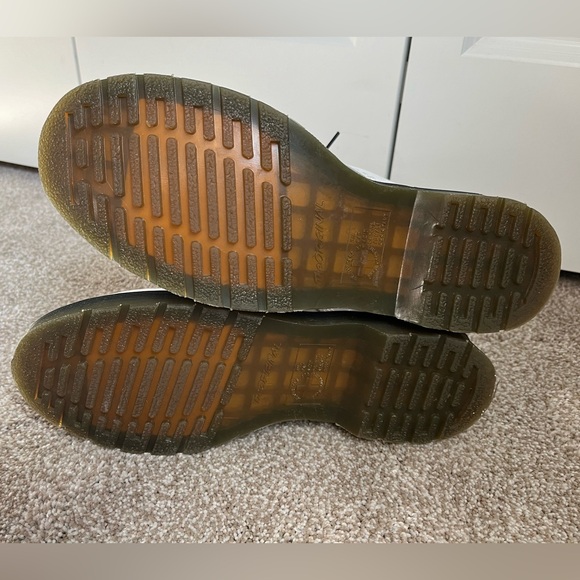 Dr. Martens White 1460 Smooth Leather Lace Up Combat Boots Women’s 10 - Picture 4 of 5